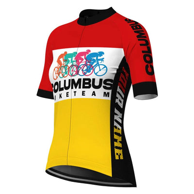 Customized Columbus Women's Cycling Jersey Short Sleeve