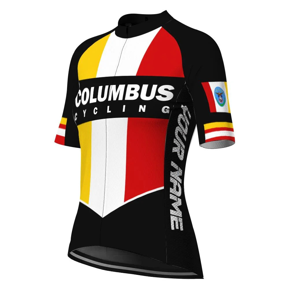 Customized Columbus Women's Cycling Jersey Short Sleeve