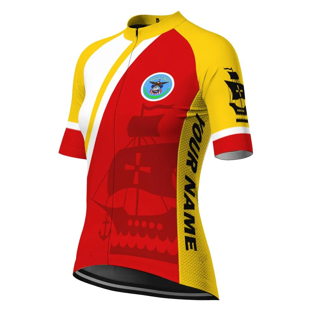 Customized Columbus Women's Cycling Jersey Short Sleeve