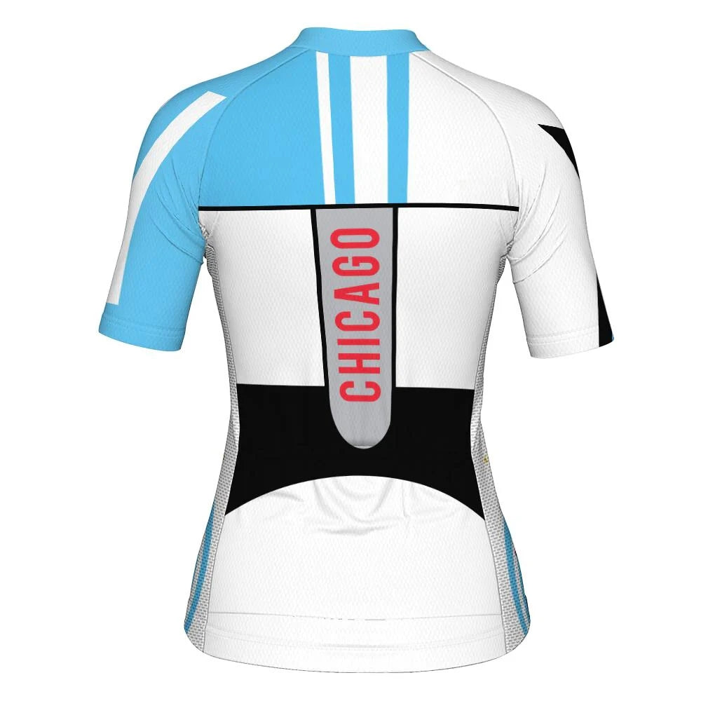 Customized Chicago Women's Cycling Jersey Short Sleeve