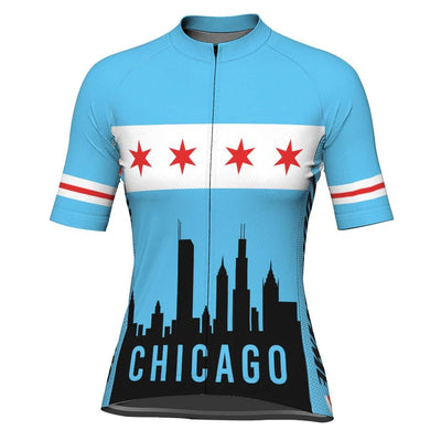 Customized Chicago Women's Cycling Jersey Short Sleeve