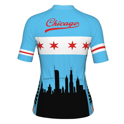 Customized Chicago Women's Cycling Jersey Short Sleeve