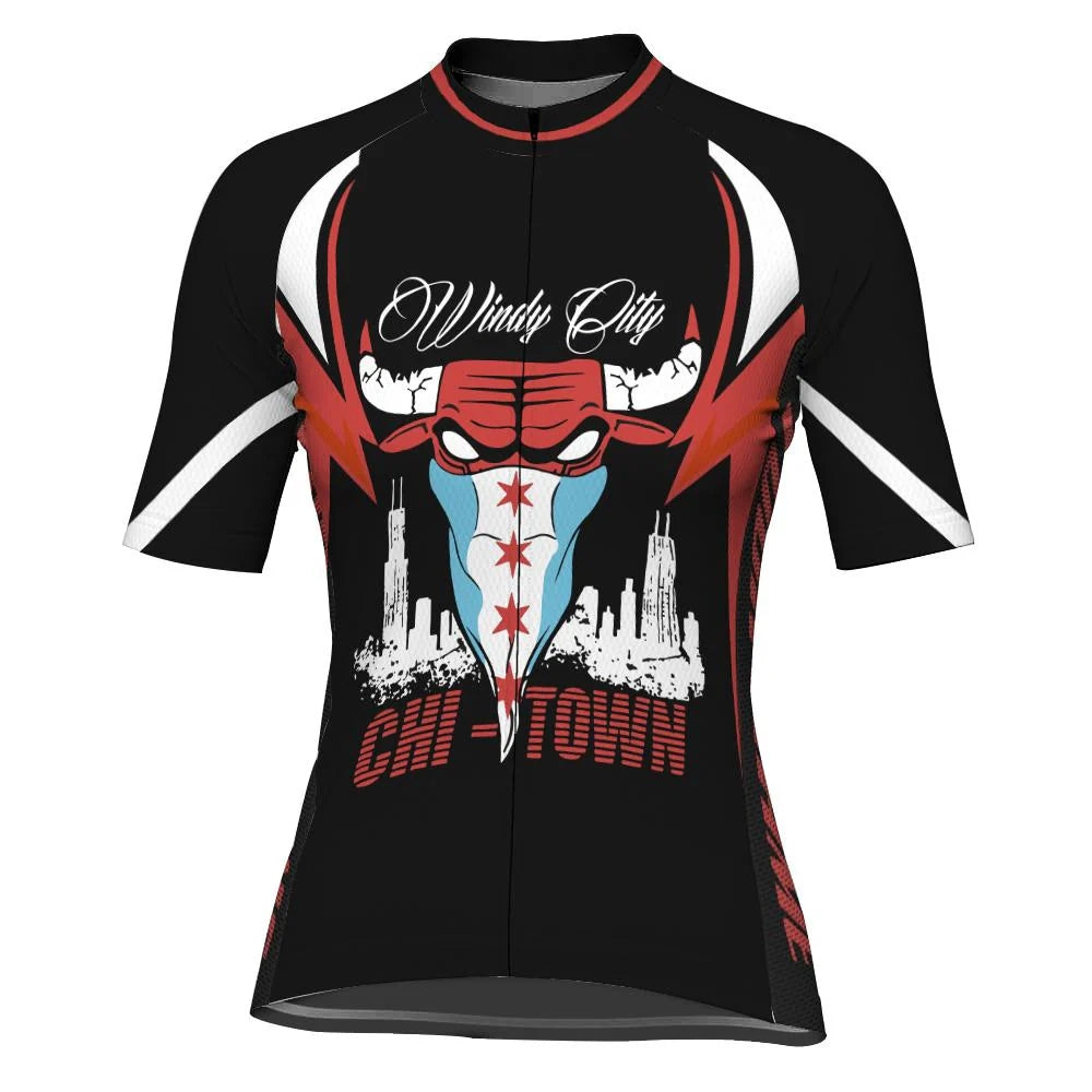 Customized Chicago Women's Cycling Jersey Short Sleeve