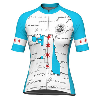 Customized Chicago Women's Cycling Jersey Short Sleeve