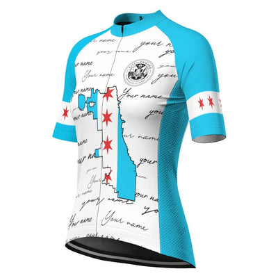 Customized Chicago Women's Cycling Jersey Short Sleeve