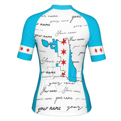 Customized Chicago Women's Cycling Jersey Short Sleeve