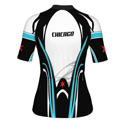 Customized Chicago Women's Cycling Jersey Short Sleeve