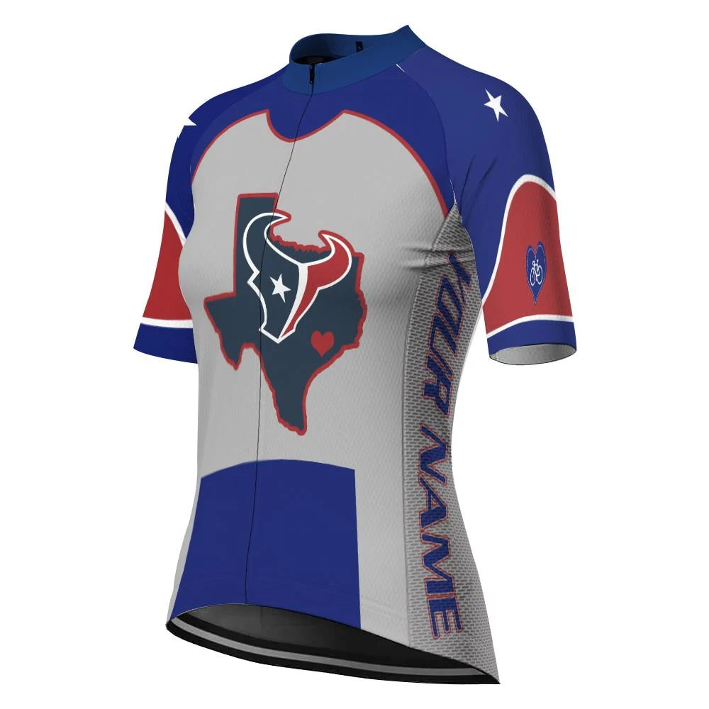 Customize Texas Women's Cycling Jersey Short Sleeve