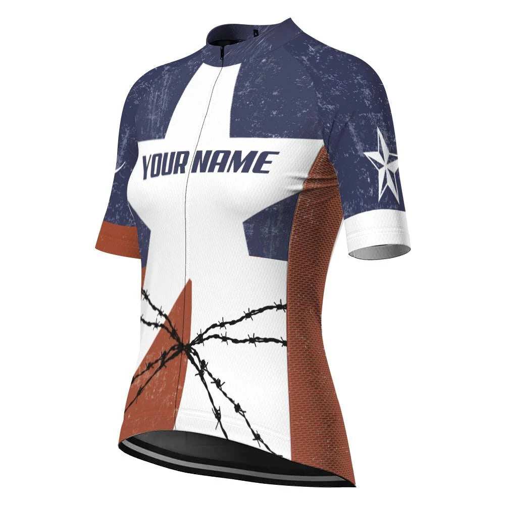 Customize Texas Women's Cycling Jersey Short Sleeve