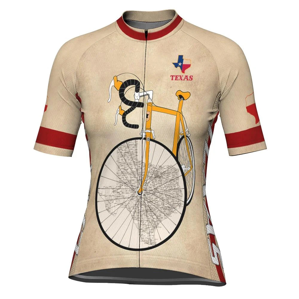 Customize Texas Women's Cycling Jersey Short Sleeve
