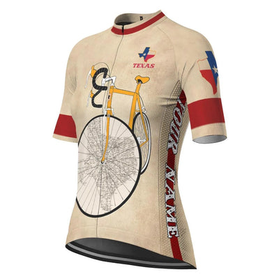 Customize Texas Women's Cycling Jersey Short Sleeve