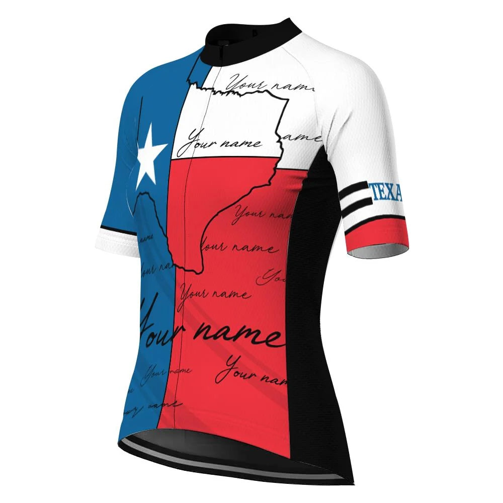 Customize Texas Women's Cycling Jersey Short Sleeve