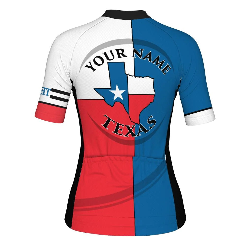 Customize Texas Women's Cycling Jersey Short Sleeve