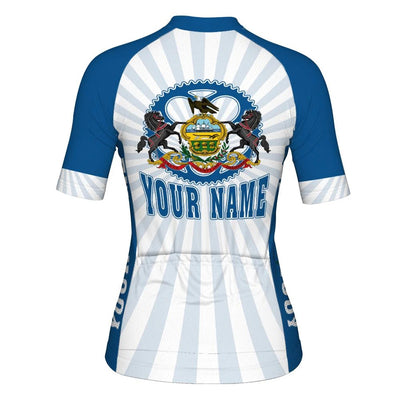 Customize Pennsylvania Women's Cycling Jersey Short Sleeve