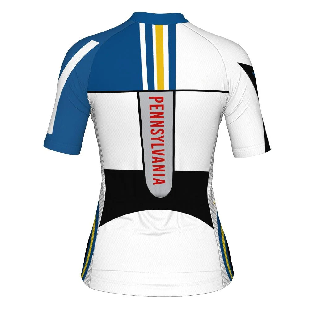Customize Pennsylvania Women's Cycling Jersey Short Sleeve