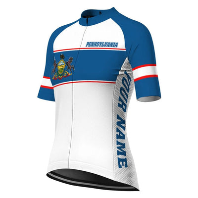 Customize Pennsylvania Women's Cycling Jersey Short Sleeve