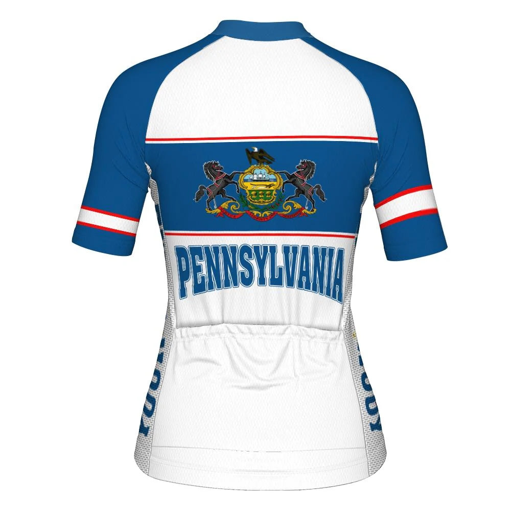 Customize Pennsylvania Women's Cycling Jersey Short Sleeve