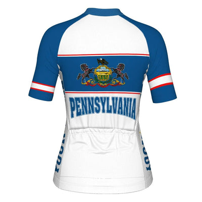 Customize Pennsylvania Women's Cycling Jersey Short Sleeve