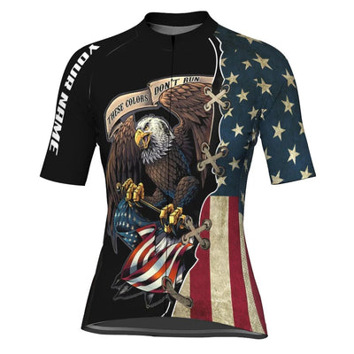 Customize Usa Women's Cycling Jersey Short Sleeve