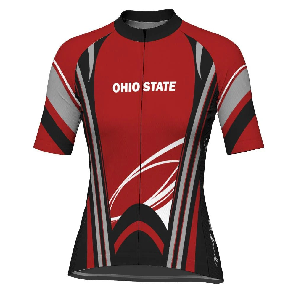 Custom Ohio Women's Cycling Jersey Short Sleeve