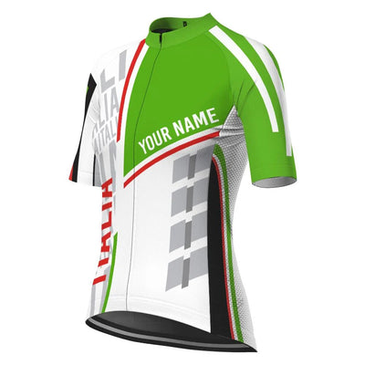 Custom Italia Women's Cycling Jersey Short Sleeve