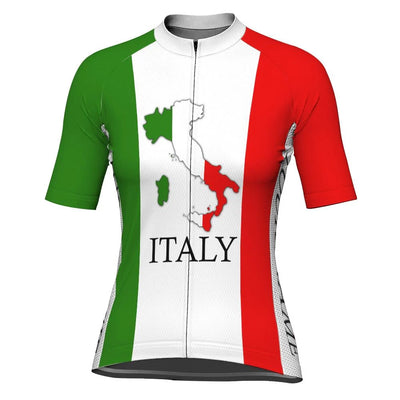 Custom Italia Women's Cycling Jersey Short Sleeve