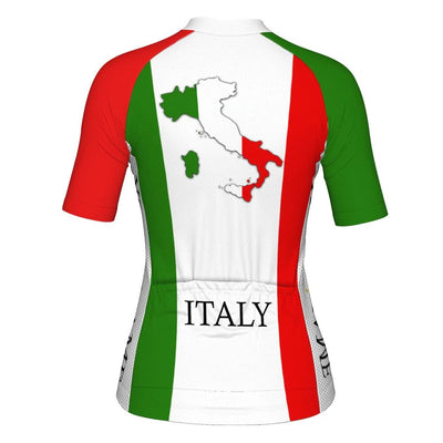 Custom Italia Women's Cycling Jersey Short Sleeve