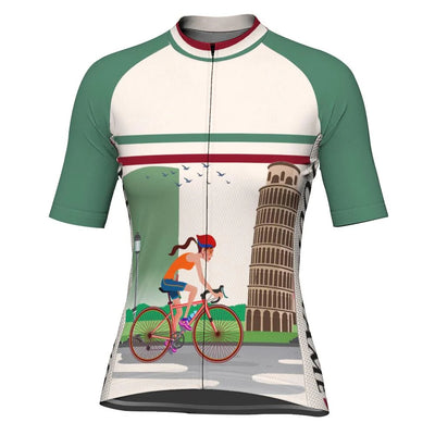 Custom Italia Women's Cycling Jersey Short Sleeve