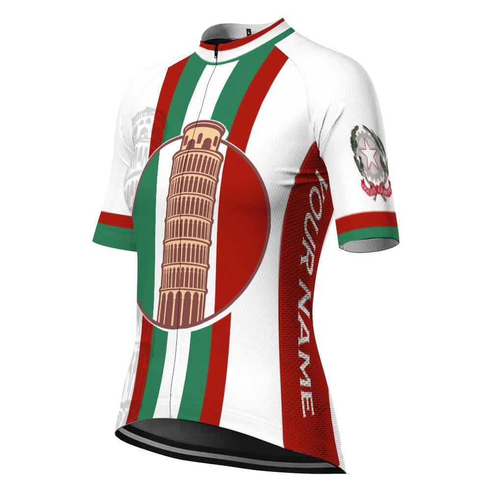 Custom Italia Women's Cycling Jersey Short Sleeve