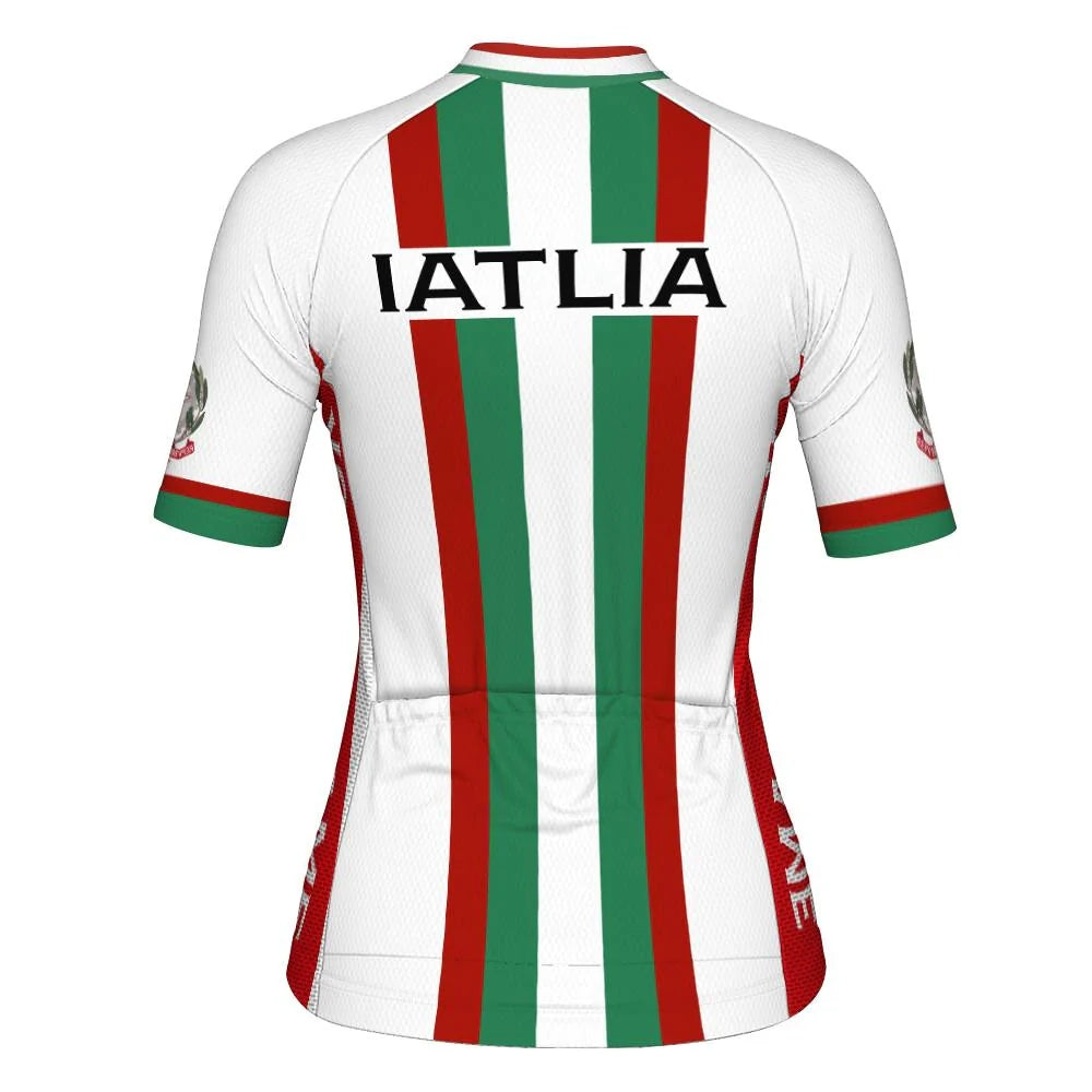 Custom Italia Women's Cycling Jersey Short Sleeve