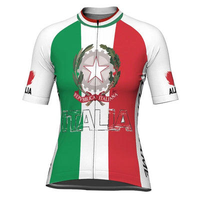 Custom Italia Women's Cycling Jersey Short Sleeve