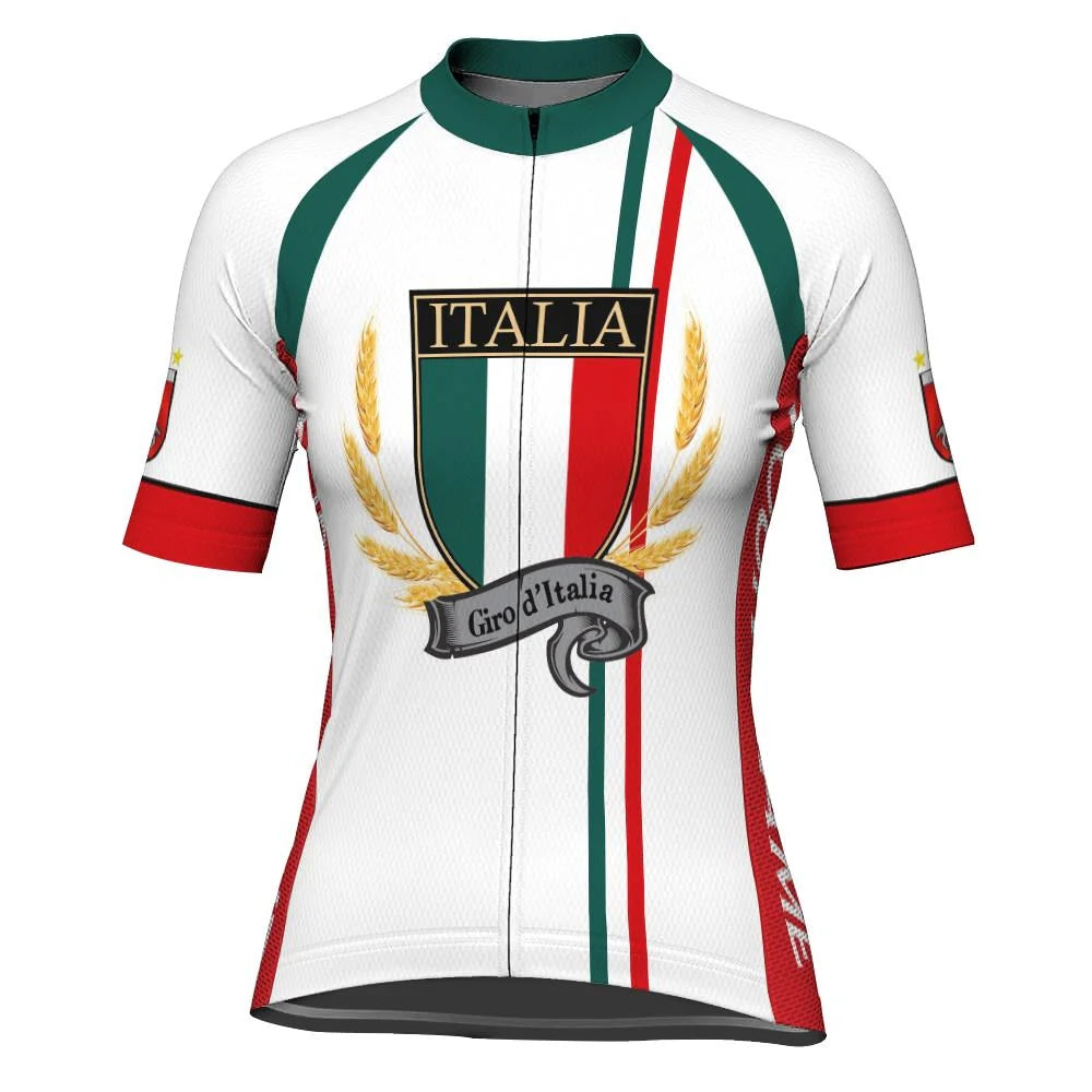 Custom Italia Women's Cycling Jersey Short Sleeve