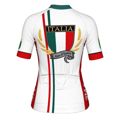 Custom Italia Women's Cycling Jersey Short Sleeve