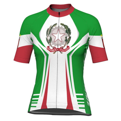 Custom Italia Women's Cycling Jersey Short Sleeve