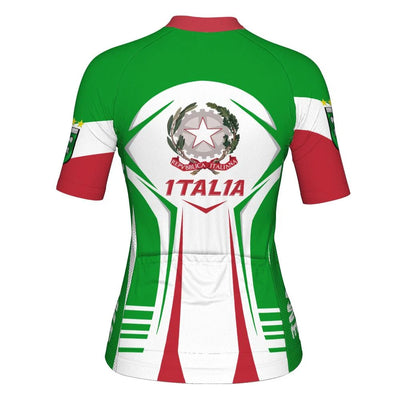Custom Italia Women's Cycling Jersey Short Sleeve