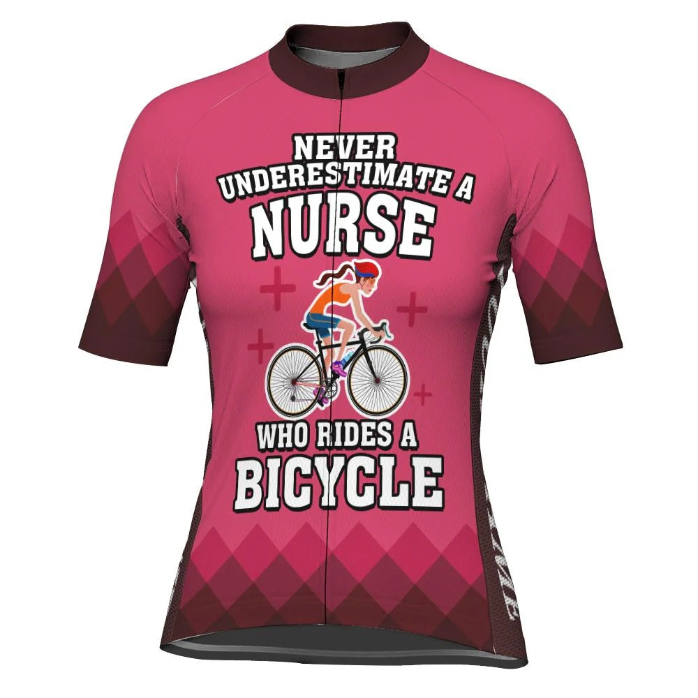 Customized Nurse Women's Cycling Jersey Short Sleeve