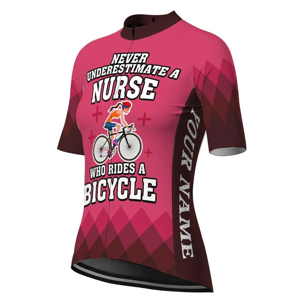 Customized Nurse Women's Cycling Jersey Short Sleeve