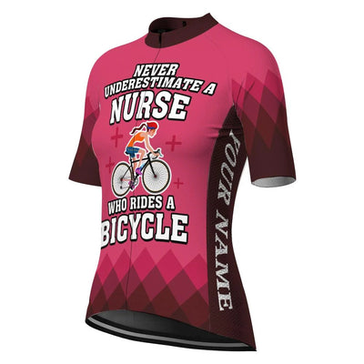 Customized Nurse Women's Cycling Jersey Short Sleeve
