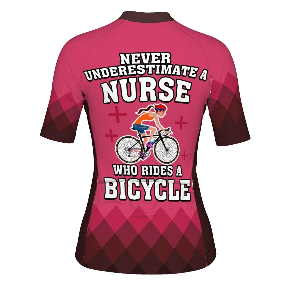 Customized Nurse Women's Cycling Jersey Short Sleeve
