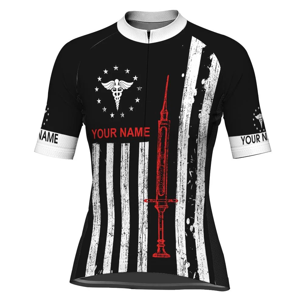 Customized Nurse Women's Cycling Jersey Short Sleeve
