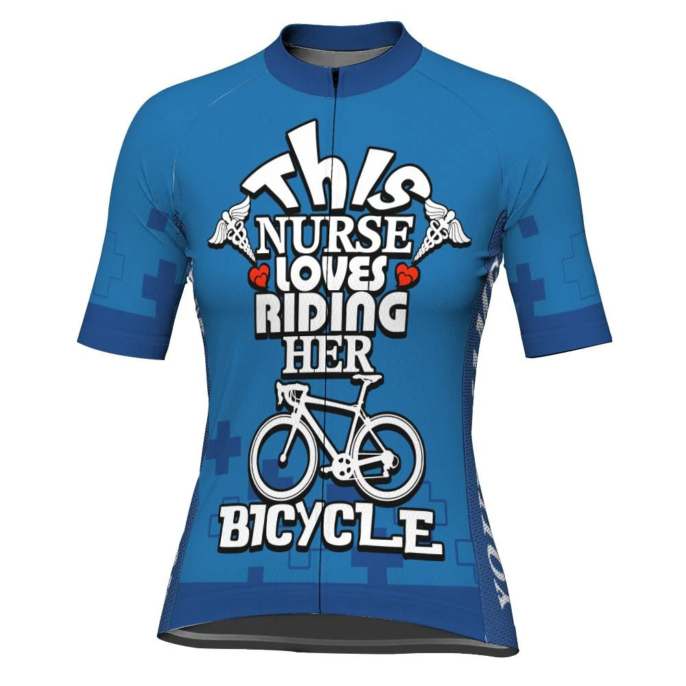 Customized Nurse Women's Cycling Jersey Short Sleeve