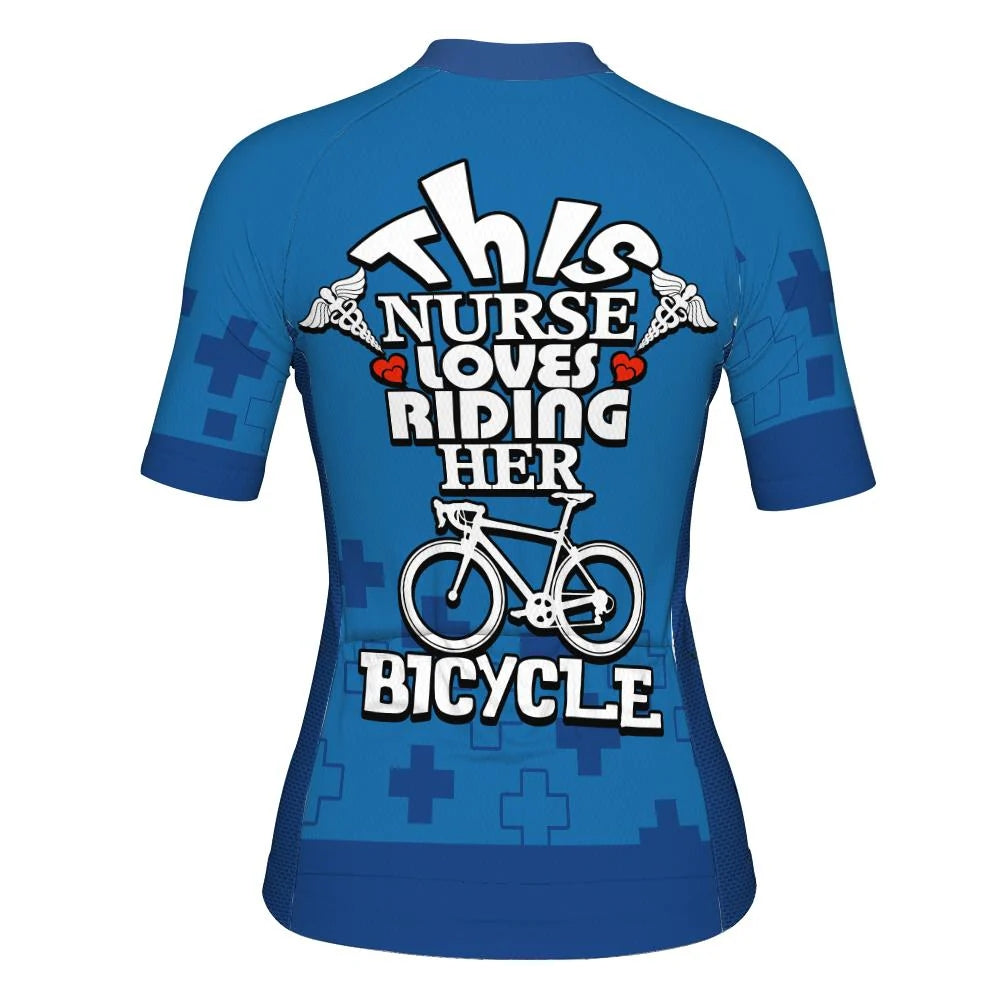 Customized Nurse Women's Cycling Jersey Short Sleeve