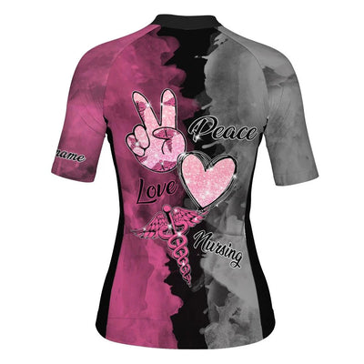 Customized Nurse Women's Cycling Jersey Short Sleeve