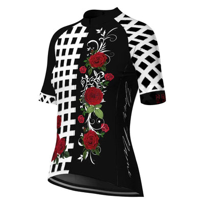 Customized Flower Women's Cycling Jersey Short Sleeve