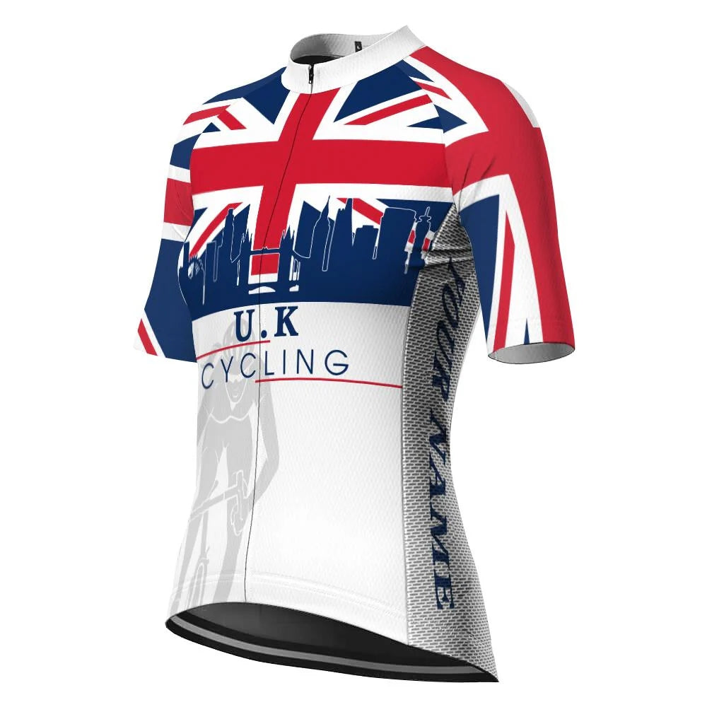 Customized Uk Women's Cycling Jersey Short Sleeve