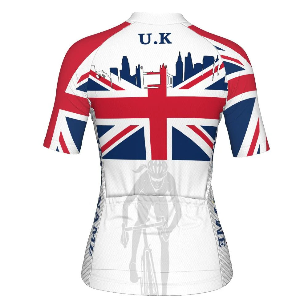 Customized Uk Women's Cycling Jersey Short Sleeve
