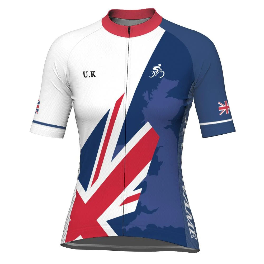 Customized Uk Women's Cycling Jersey Short Sleeve