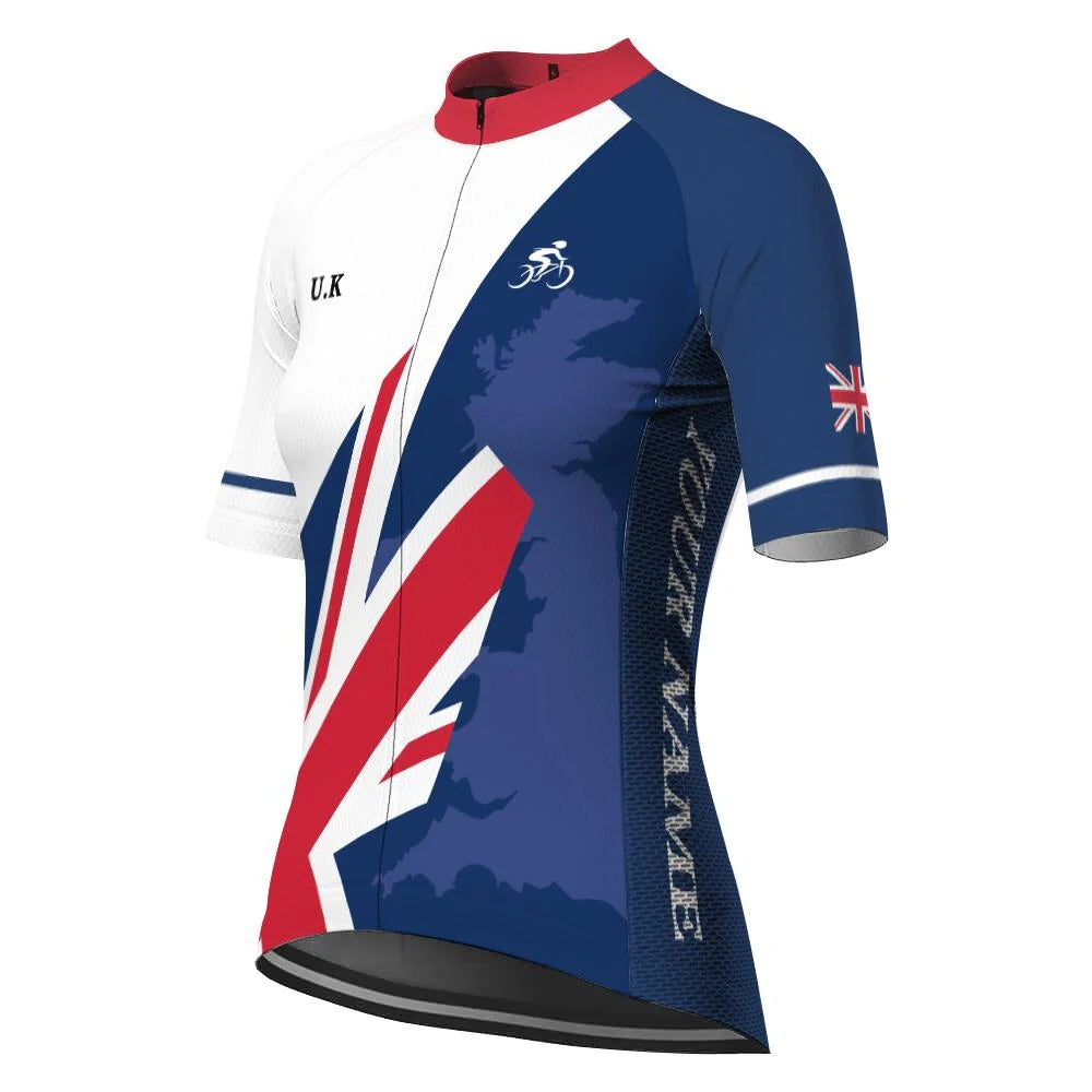 Customized Uk Women's Cycling Jersey Short Sleeve