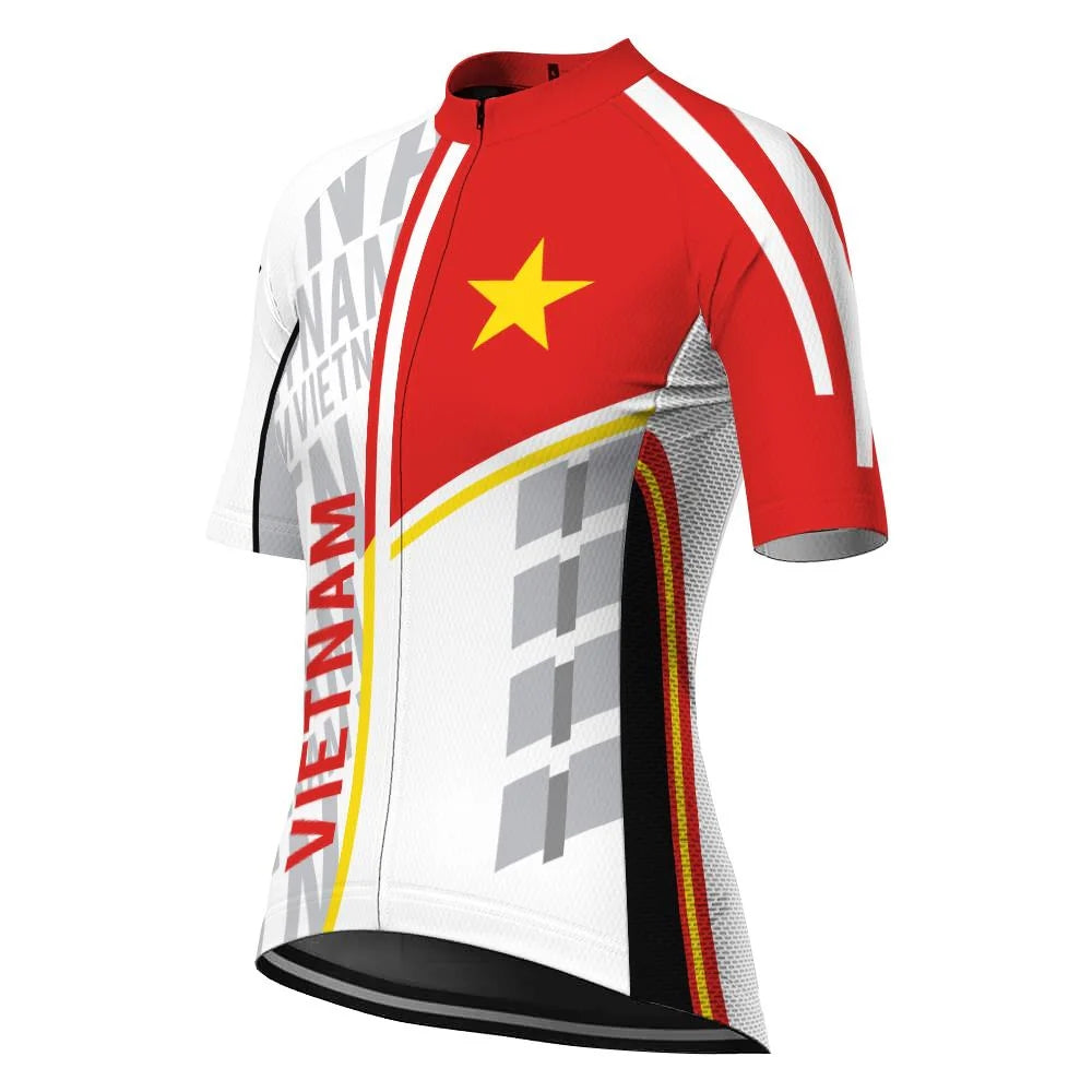 Customized Vietnam Women's Cycling Jersey Short Sleeve
