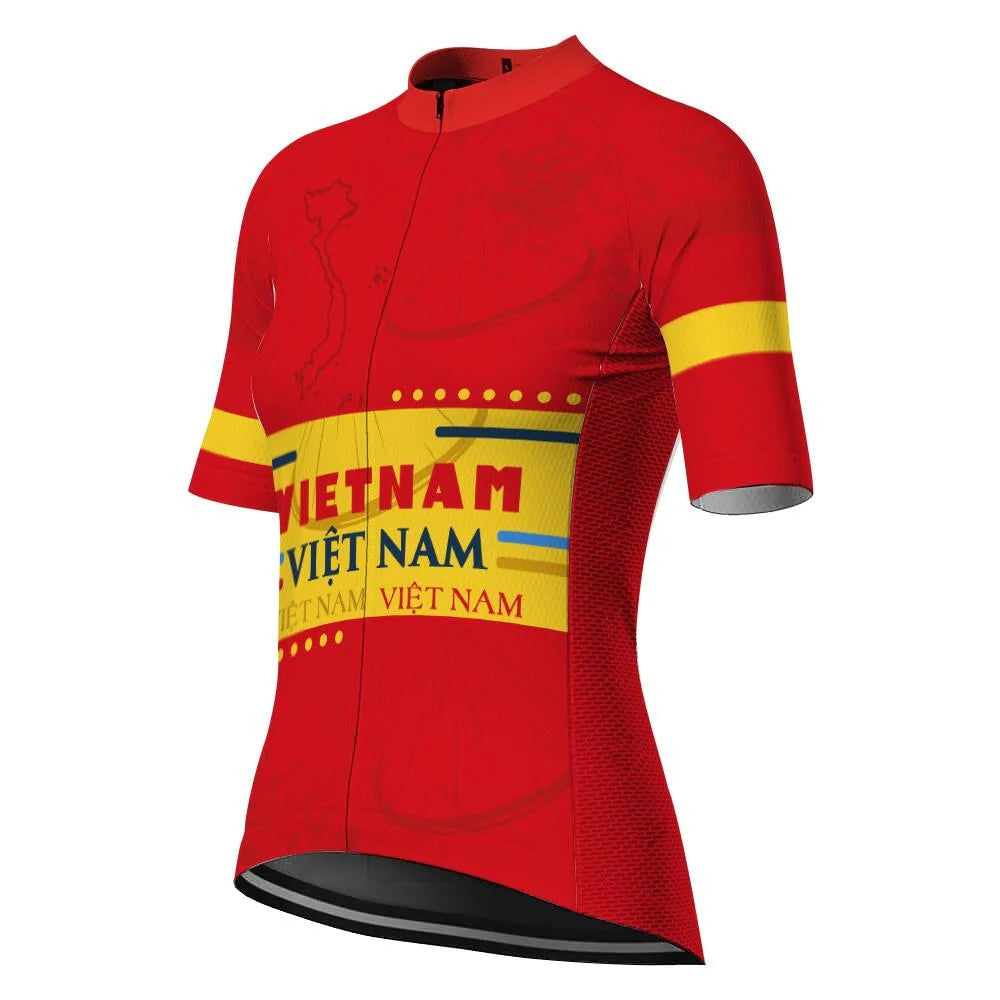 Customized Vietnam Women's Cycling Jersey Short Sleeve